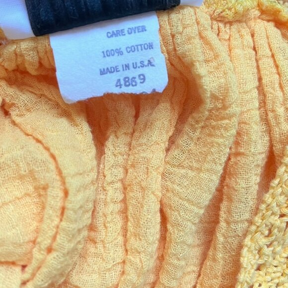 Vintage California Miss yellow cotton babydoll dress. - Picture 6 of 7